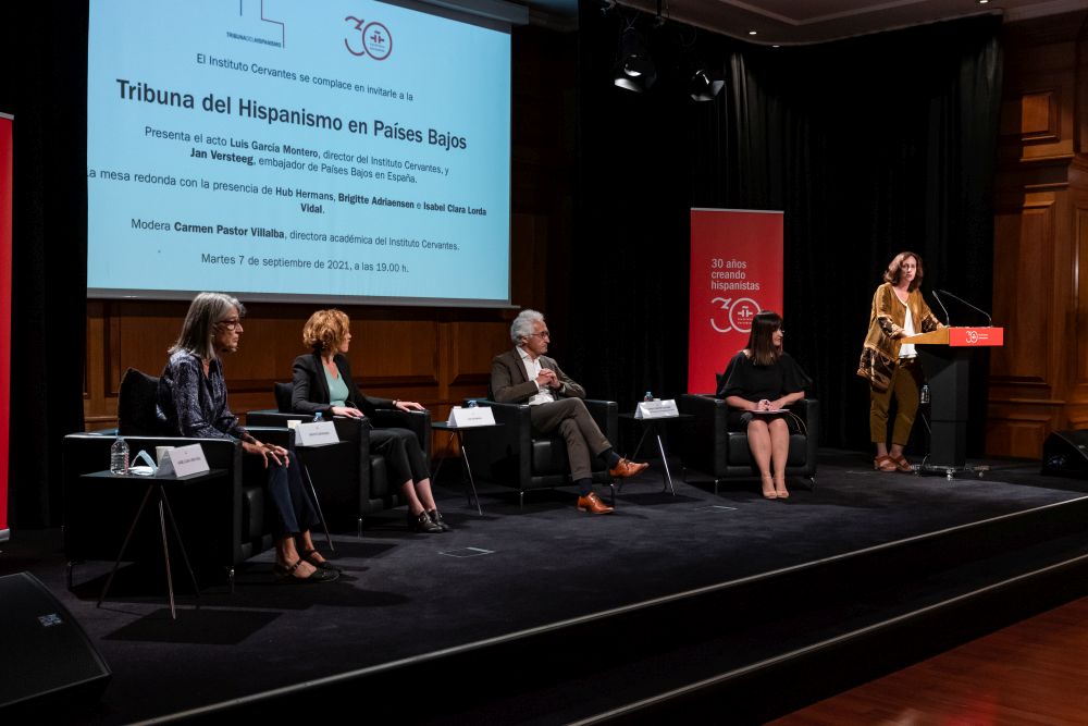 Imagen del acto de la Tribuna del Hispanismo en Países Bajos