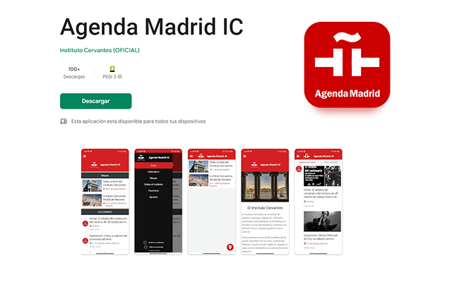 Aplicación Agenda Madrid Instituto Cervantes